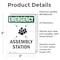 Signmission Assembly Station With Symbol, 3.5 in W x Rectangle, Vinyl Decal OS-2PACK-EM-D-35-V-10433 - alternate 5